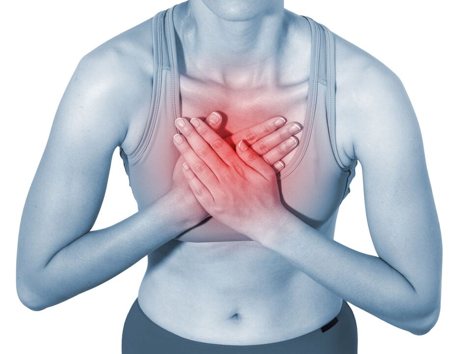awọn aami aiṣan ti osteochondrosis thoracic